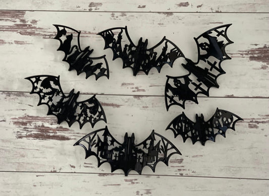 Halloween Creepy bats